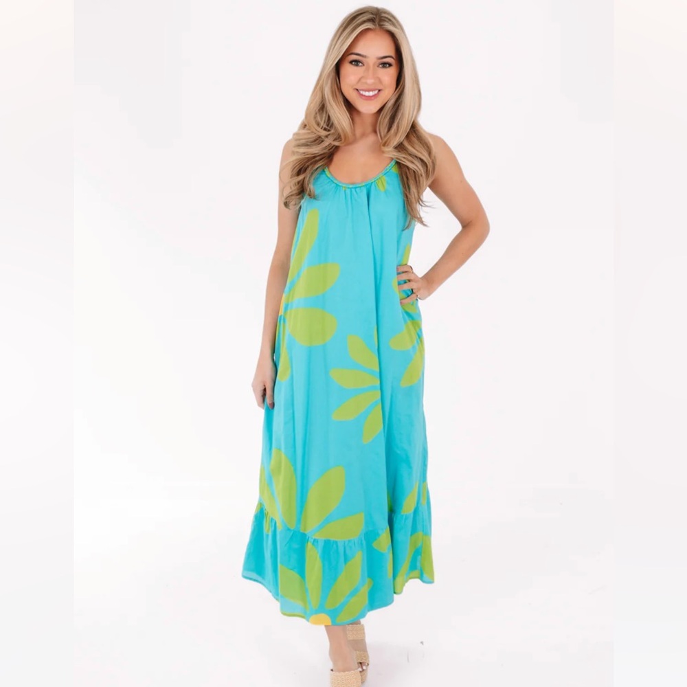 J. Marie Indi Braid Strap Midi Dress - NWT